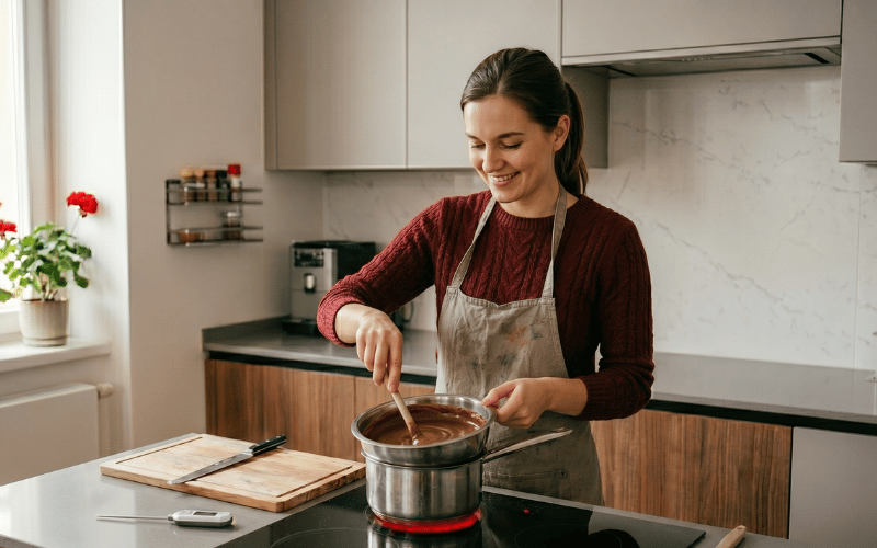 čokoládová ganache do blogu